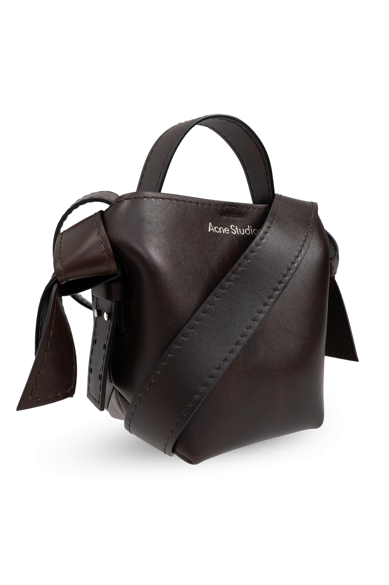 ショルダーバッグ・ポシェット ACNE STUDIOS Women Messenger Bags A10374 ADM brown Acne Studios - Musubi Mini Shoulder Bag in Dark Brown